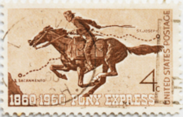 Pony Express Postage Stamp