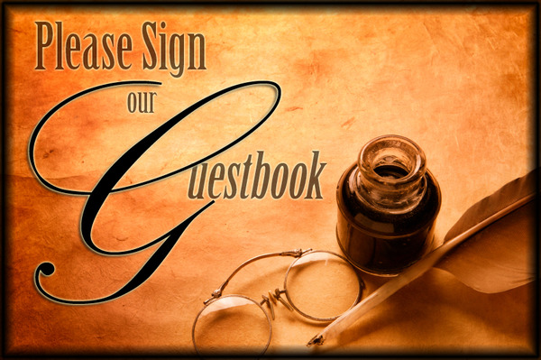 guestbook Please Sign our Guestbook