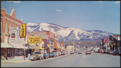 Old Photo of Steamboat Springs, CO - Lincoln Avenue and F.M. Light and Sons | Western Wear for Over 100 Years