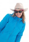 Olympic Skier Caroline Lalive wearing a Stetson Cowboy Hat - F.M. Light and Sons, Western Wear in Steamboat Springs, CO