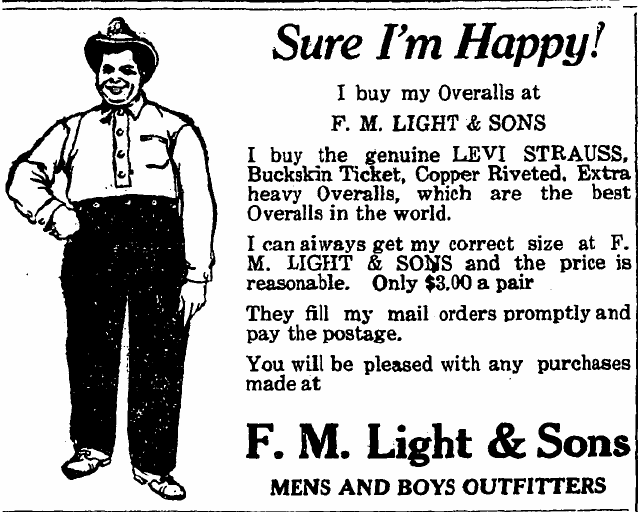 Sure I'm Happy! I buy my western Wear at F.M. Light and Sons in Steamboat Springs, Colorado