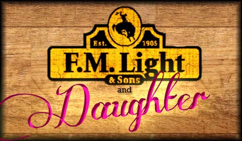 F.M. Light and Sons Temporary Logo - "F.M. Light and Sons (and Daughter)" because of new ownership - western wear in Steamboat Springs, CO for over 100 years
