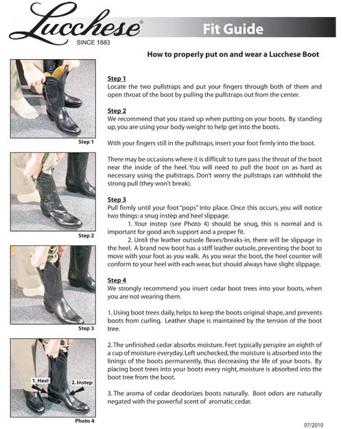 Lucchese Cowboy Boot Fit Guide | How to Wear a Cowboy Boot | F.M. Light and Sons | Steamboat Springs, Colorado | Western Clothing for Over 100 Years