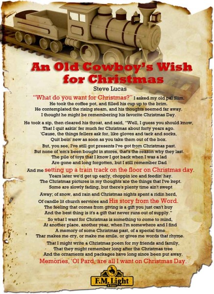 An Old Cowboy's Wish for Christmas