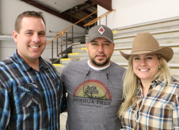 Jason Aldean with Chris and Lindsay