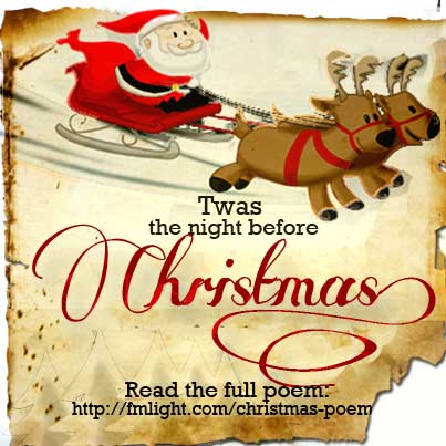 Twas the Night Before Christmas - Read the full poem on F.M. Light and Sons website - Western Wear for Over 100 Years