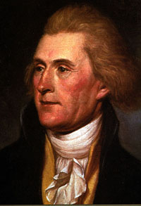Signer of the Declaration of Independence; diplomat; Governor of Virginia; Secretary of State; third President of the United States
