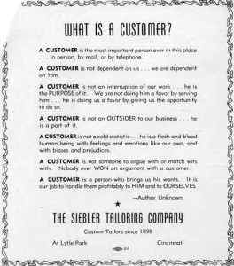 The Customer is Always Right Poster- F.M. Light and Sons in Steamboat Springs, CO - Western Wear and Cowboy Clothing