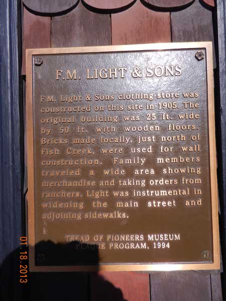 Pictures from Merrie - Customer photo of F.M. Light and Sons sign in Steamboat Springs, CO