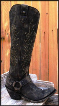 Toccato, Chocolate, Distressed Cowboy Boot from Liberty Black Boots - Carried at F.M. Light and Son, Western Wear in Steamboat Springs, CO